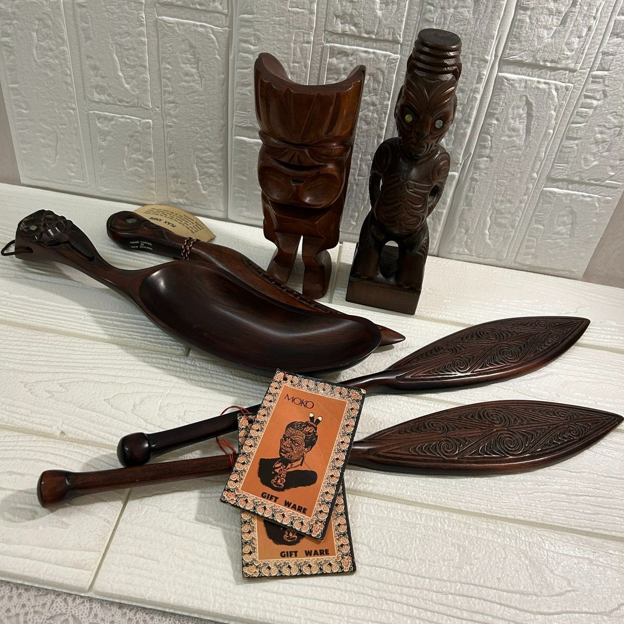 I【コレクション！！】ハワイヴィンテージ ティキの木彫り milo wood 