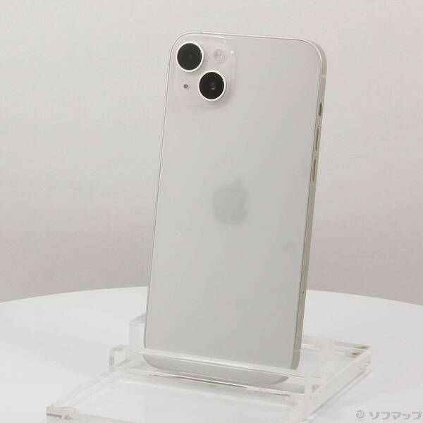 〔中古品〕iPhone14 Plus 128GB スターライト MQ4D3J／A SIMフリー【258】
