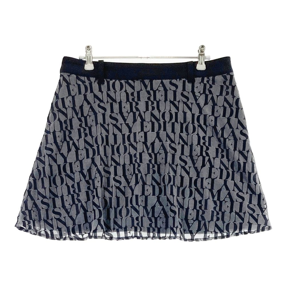サイズ 2 MASTER BUNNY EDITION マスターバニーエディション フ スカート ロゴ柄 ネイビー系 240101467314 ゴルフウェア レディース ストスト
