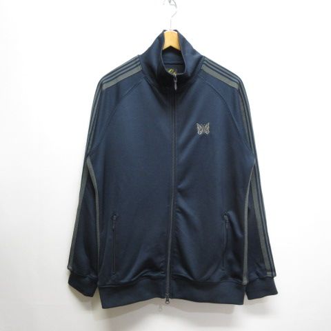 【美品】ニードルス トラックジャケット ネイビー 2 刺繍ロゴ 7分丈 永野芽郁 美品】ニードルス トラックジャケット ネイビー 2 刺繍ロゴ 7分