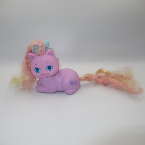80'sLittle Pretty Kittyリトルプリティキティ猫ネコMattelマテル人形フィギュアぬいぐるみラベンダー肉球
