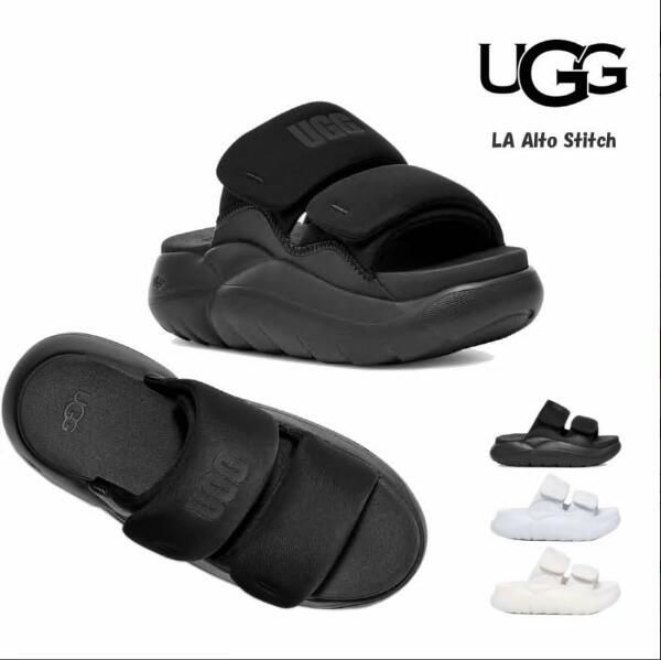 【 週末割引】【 ugg 正规品代理店】 UGG サンダル アグ LA アルト ステッチ ugg LA Alto Stitch ウィメンズ サンダル 厚底