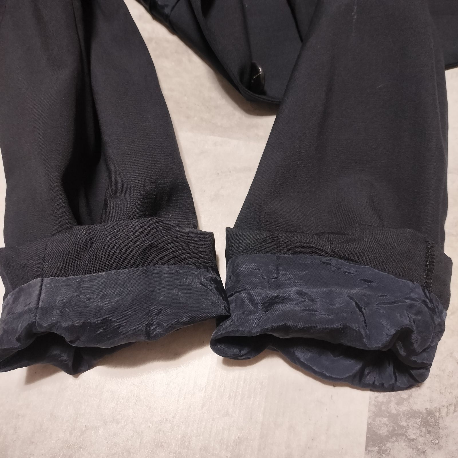 BURBERRY LONDON カシミヤ混 テーラードジャケット 42サイズ L相当 ネイビー 薄手 1ボタン ウール GULLKHAN_COM