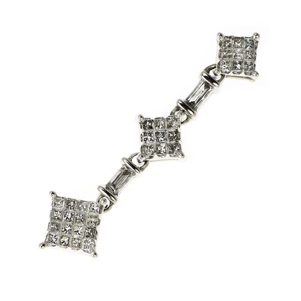 ダイヤ 0.50ct ミステリーセッティング ペンダントトップ K18YG/Pt900  