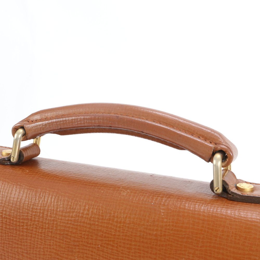 【美品】BURBERRYレザー ブリーフケース ノバチェック ブラウン 美品✨バーバリー ビジネスバッグ ブリーフケース レザー 本革