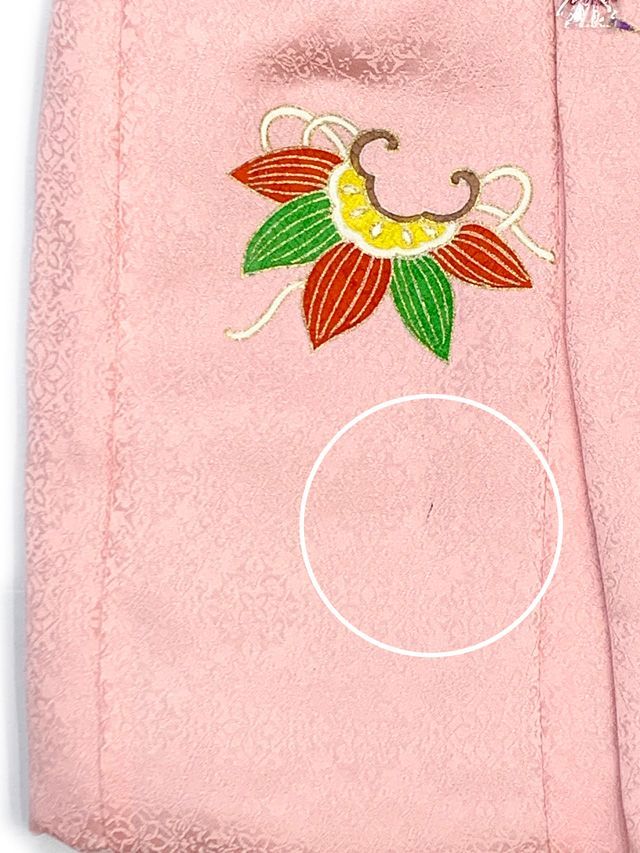 半額　在庫処分特価　七五三 3歳 女の子 正絹 手描き友禅　被布コート ピンク 半額 在庫処分特価 七五三 3歳 女の子 正絹 手描き友禅 被布