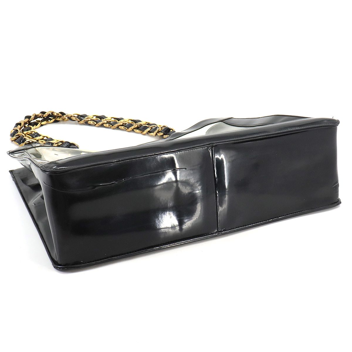 シャネル CHANEL ココマーク チェーン トート バッグ エナメル シャネル CHANEL ココマーク チェーン トート バッグ エナメル