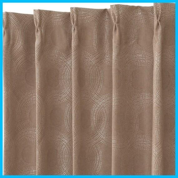 【特価商品】100X178cm PK002 2枚入り カーテン ブラウン 遮熱 遮光1級 NITORI 裏地付き 7322651 ニトリ