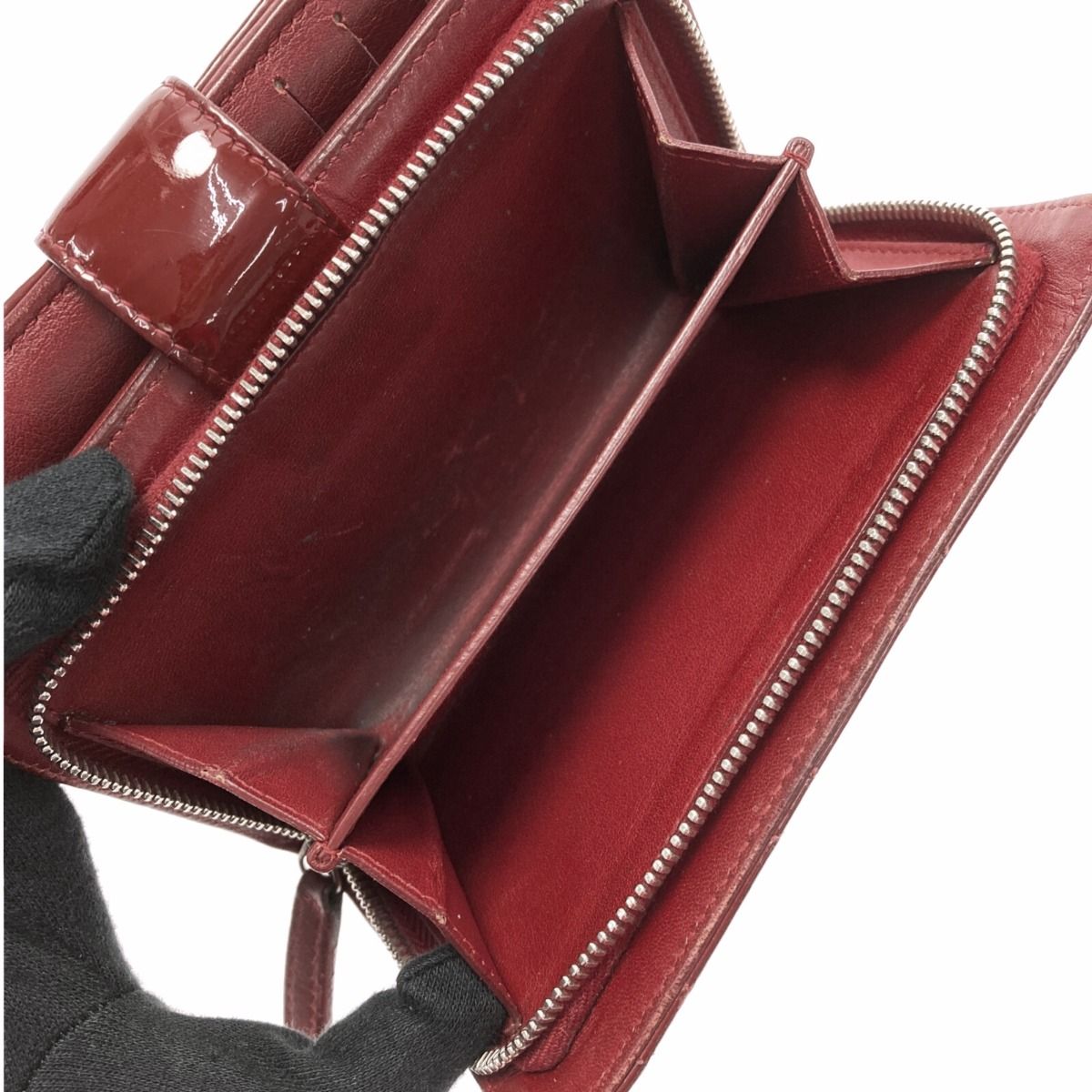 ✨ CHANEL ❣️シャネル マトラッセ ❣️ボルドー 二つ折り財布