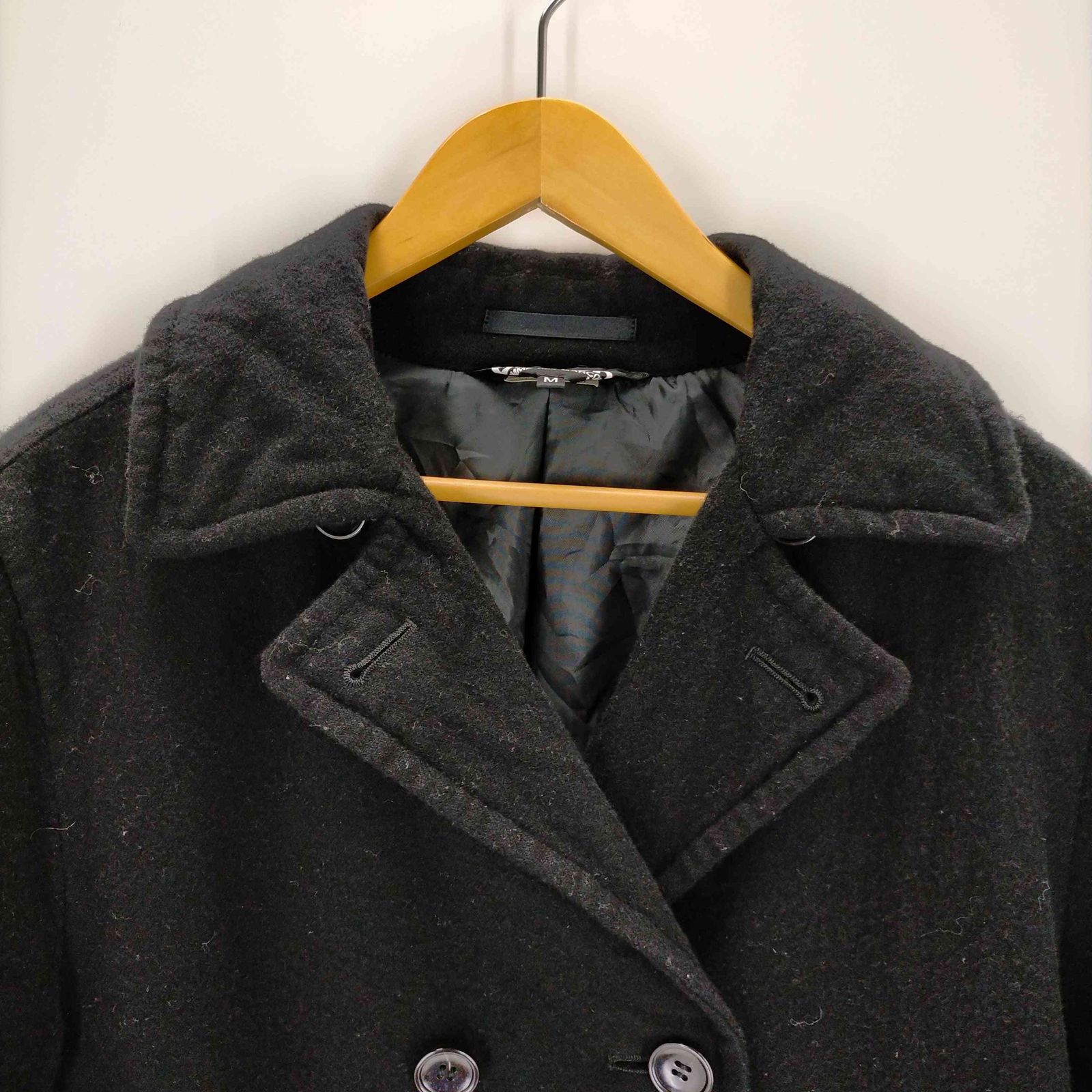 BLACK COMME des GARCONS Pコート 縮絨 ブラックコムデギャルソン BLACK COMME des GARCONS AD2019 縮絨P