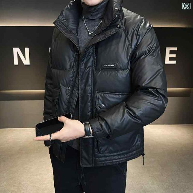 L 秋冬 コーデ メンズ 服 シンプル ファッション オシャレ 大人 かっこいい 大きいサイズ ストリート 紳士服 軽 薄手 ダウン ジャケット ハイエンド 厚手 スタンドカラー 防寒