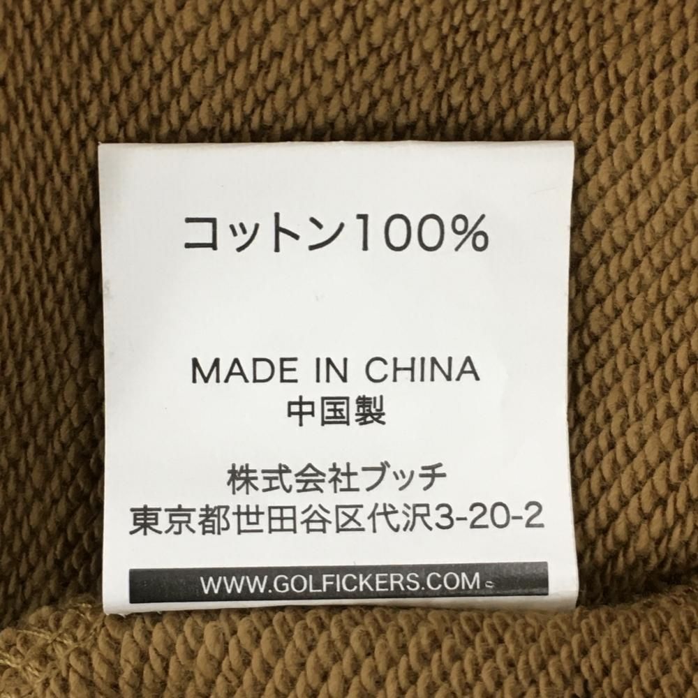 ゴルフィッカーズ　襟付半袖トレーナー　ブラウン×白　メンズ　M ゴルフウェア 新品】ゴルフィッカーズ 襟付半袖トレーナー ブラウン×白 メンズ