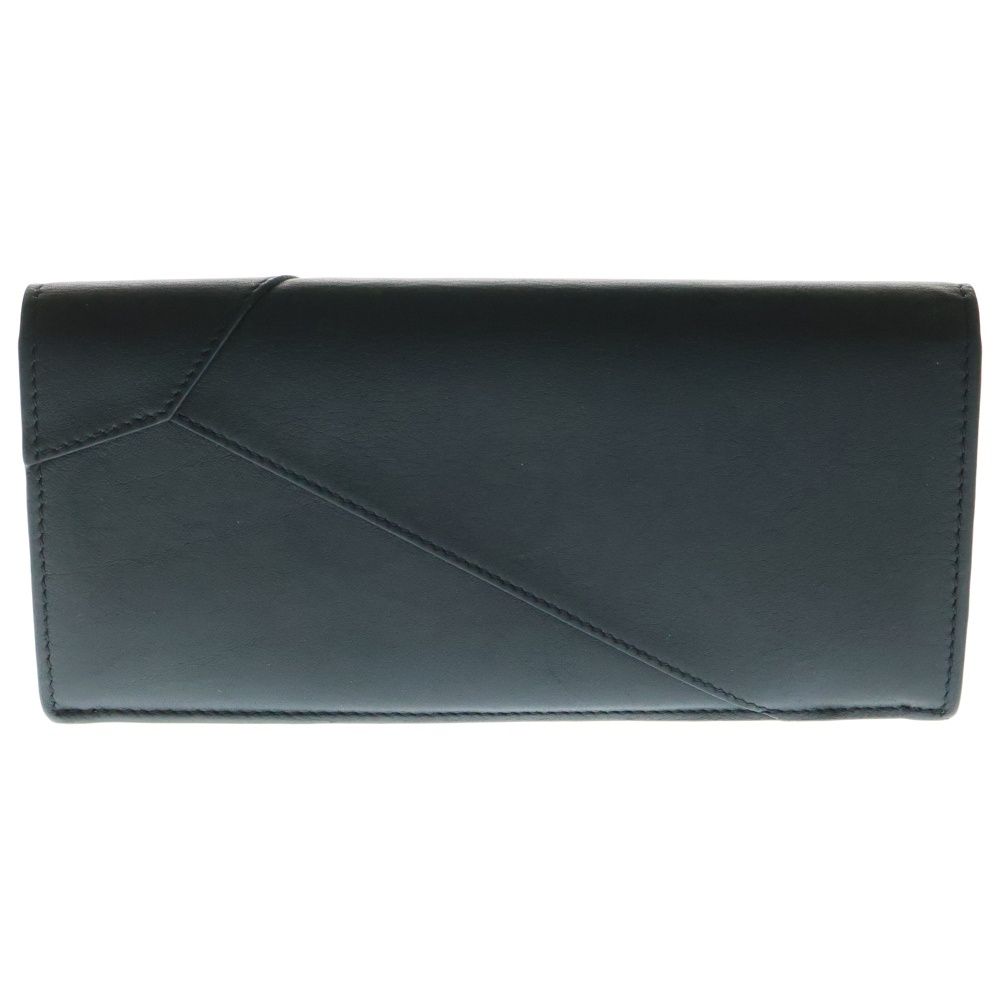 LOEWE ロエベ パズル ロング ホリゾンタル ウォレット 二つ折り長財布 レザー ブラック C510978X04