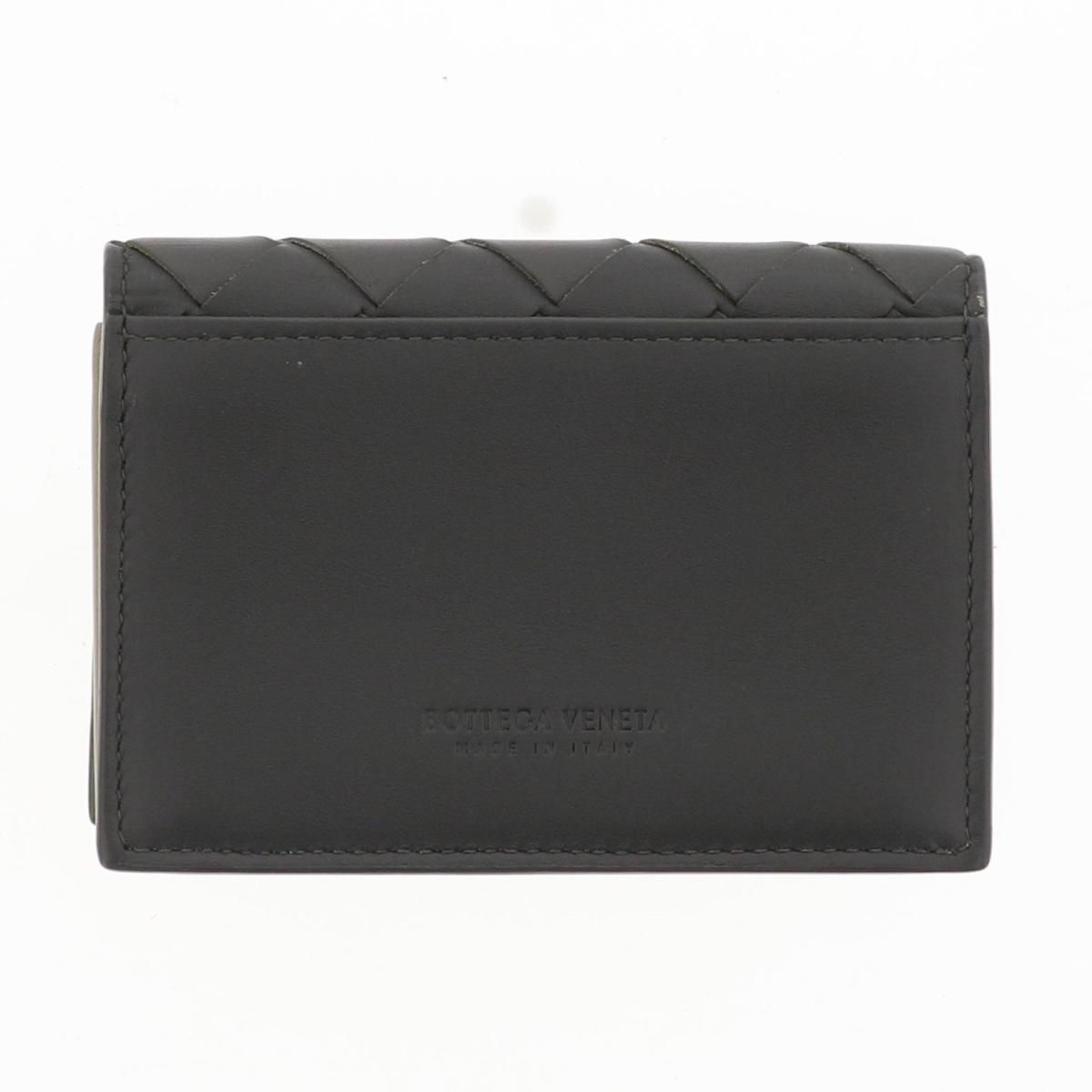 美品 ボッテガ Bottega Veneta 名刺入れ 黒 イントレチャート SALE｜BOTTEGA VENETA ボッテガヴェネタ / マキシイントレ