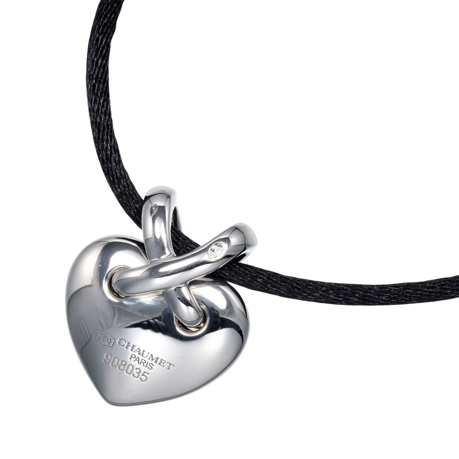 Chaumet】ショーメ リアン ハート K18ホワイトゴールド×ダイヤモンド 