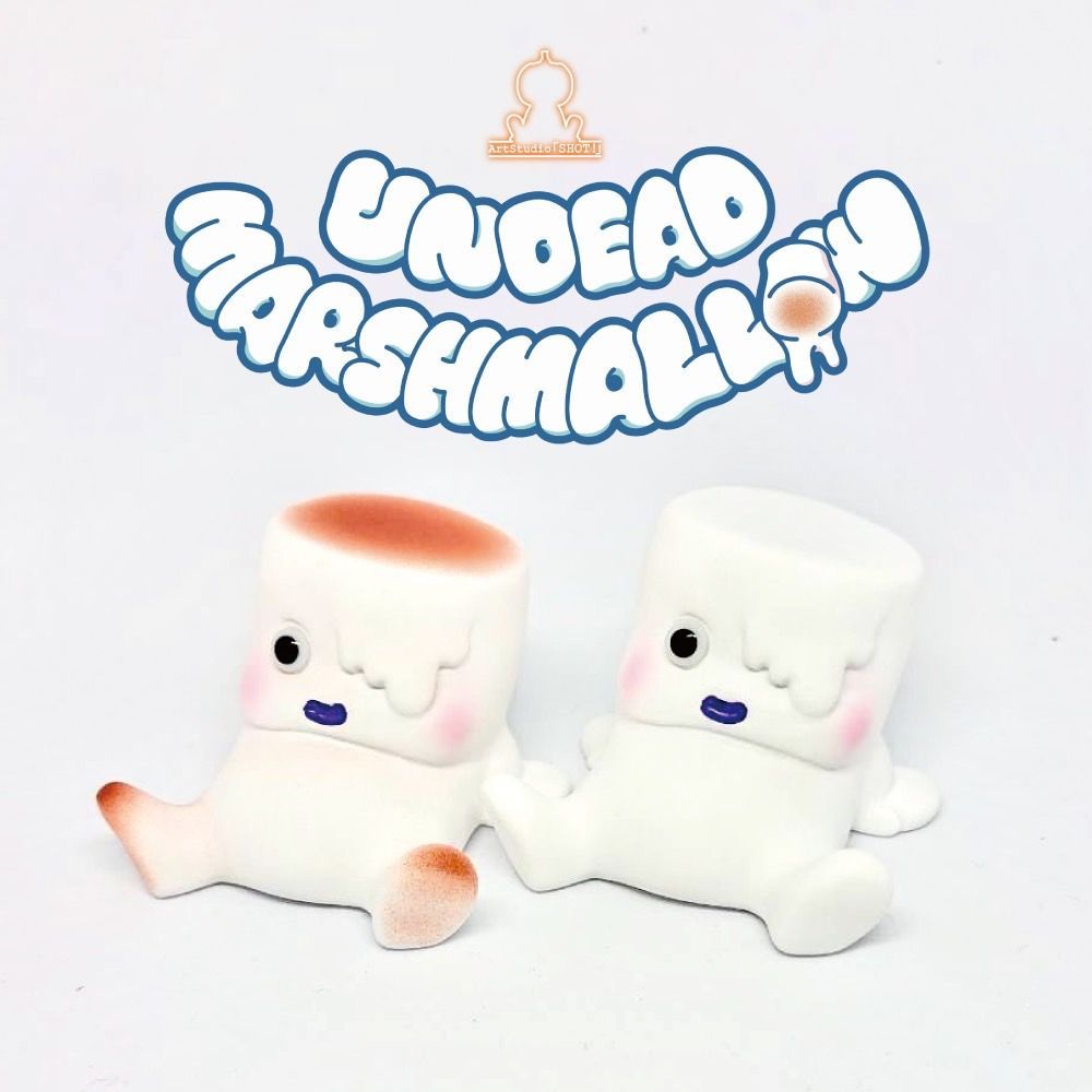 🔥リビングデッド・マシュマロ ソフビフィギュア【焼きマシュマロ