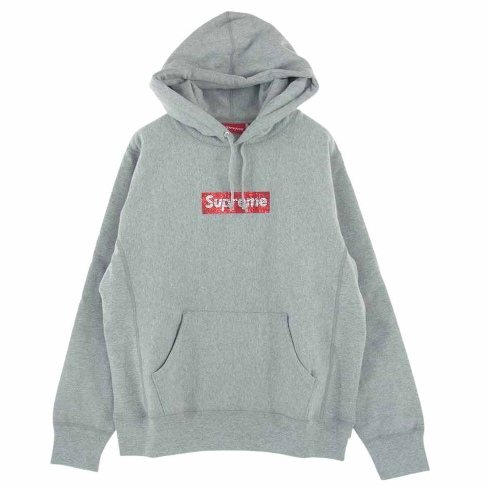 Supreme シュプリーム パーカー Swarovski Box Logo Hooded Sweatshirt