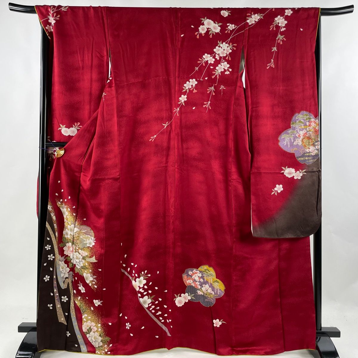 振袖 身丈165.5cm 裄丈68cm 正絹 美品 名品-