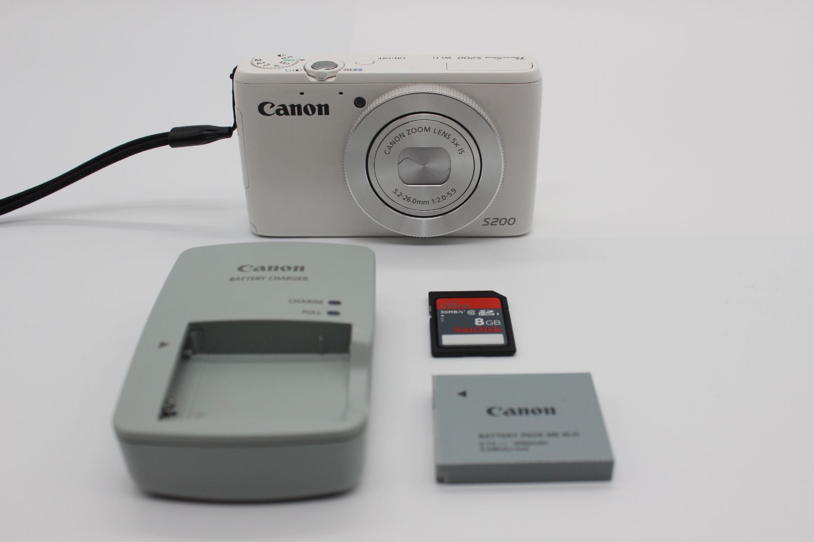 【値下げ】限定 Canonセブンイレブン PowerShot S200 ホワイト 中古】Canon キヤノン PowerShot S200 ホワイト セブンイレブン