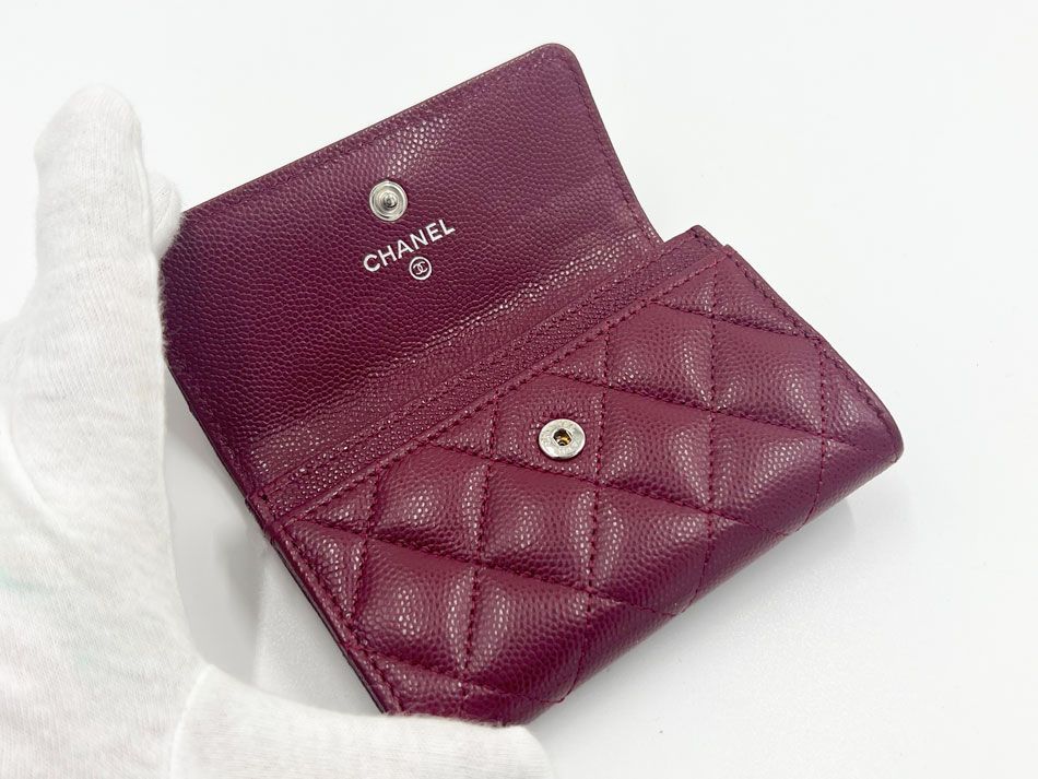 CHANEL シャネル キャビアスキン マトラッセ カードケース グレインド  