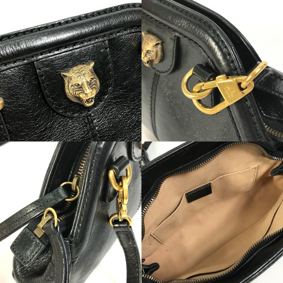 GUCCI グッチ ショルダーバッグ リベル タイガー キャットヘッド 