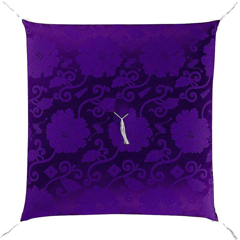 仏壇屋 滝田商店 御前座布団 仏前座布団 カロヤンドンス 紫◆法事 法要 仏壇 仏事 お盆 お寺用 座布団 お盆用品 1