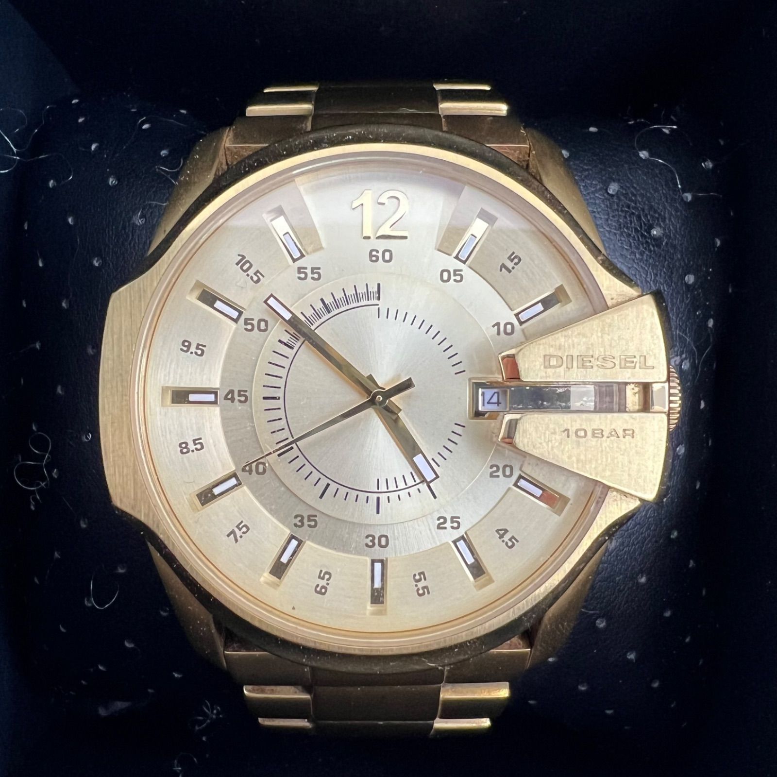 DIESEL ゴールド アナログ腕時計 10BAR