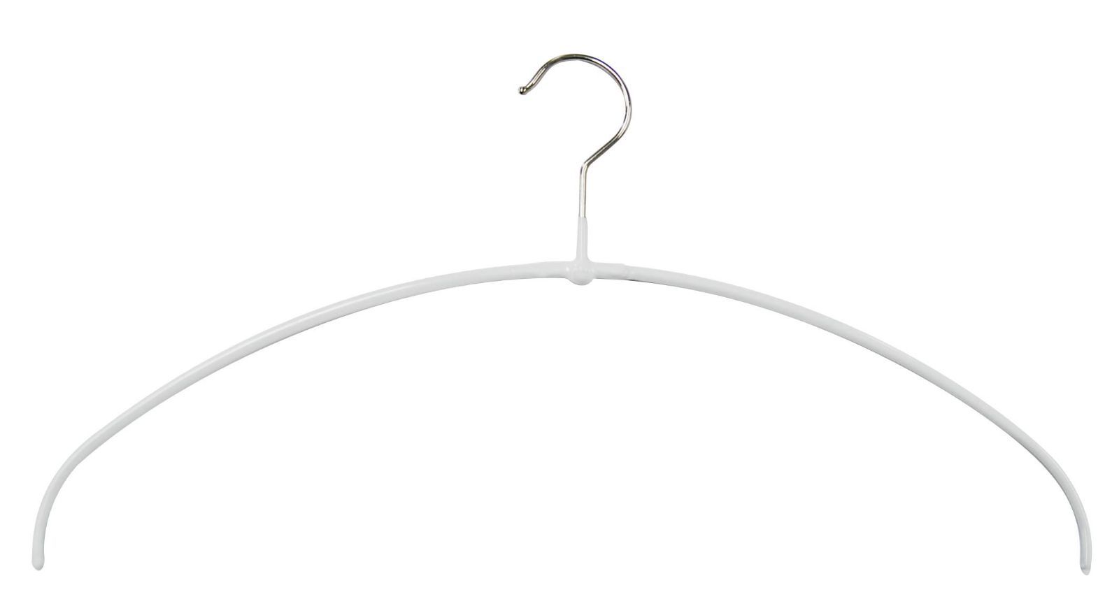 スリム人体ハンガー5本組 ピュアホワイト すべり落ちないハンガー 119575 MAWA マワ