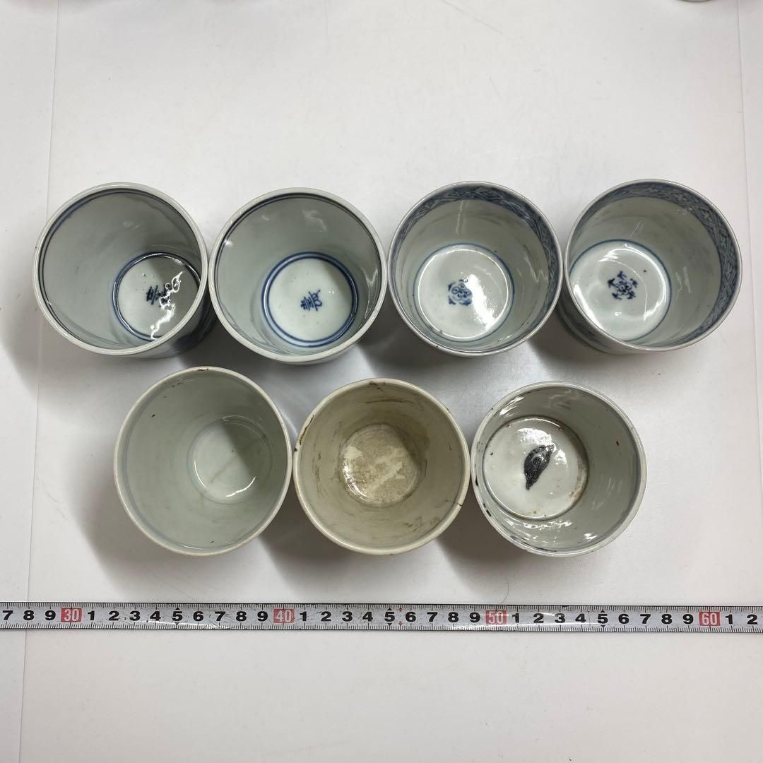 古伊万里 染付蕎麦猪口22客 東Y6-1204③ - メルカリ