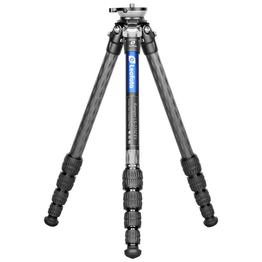 Leofoto レオフォト LS-225CEX レベリングベース搭載カーボン三脚単品 レンジャー EX シリーズ｜最大脚径22mm｜5段｜3|8インチ対応