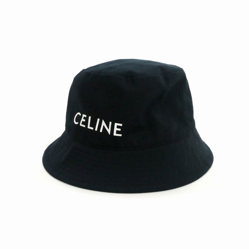 新品未着用CELINE・セリーヌ　バケットハット セリーヌ CELINE バケットハット バケハ 帽子 ワンポイント ロゴ