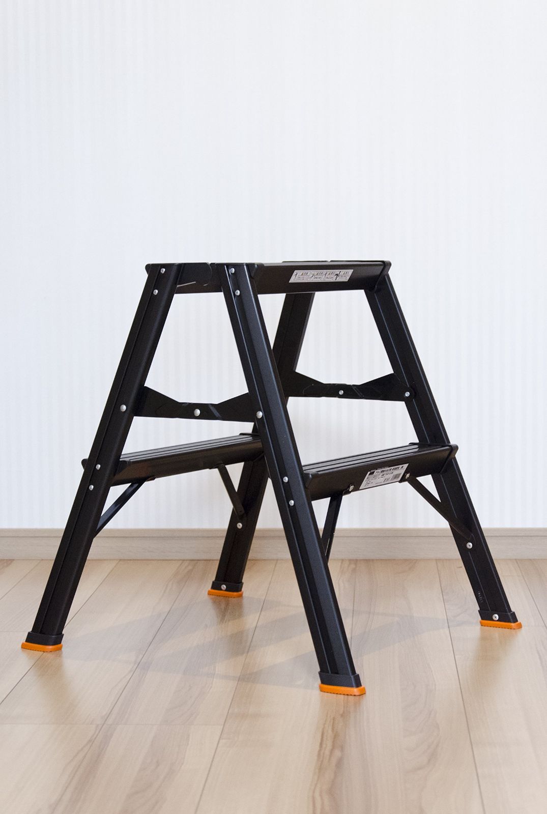 TSAF-2-BK 黒 高強度型 2段 アルミ製踏台 TRUSCO トラスコ