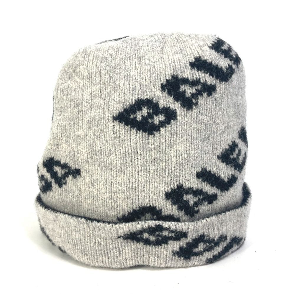 BALENCIAGA ビーニー グレー ロゴ入り BALENCIAGA ビーニー グレー ロゴ入り