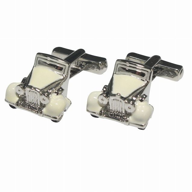 THOMPSON トンプソン ホワイトビンテージカーカフスボタン（カフリンクス）
