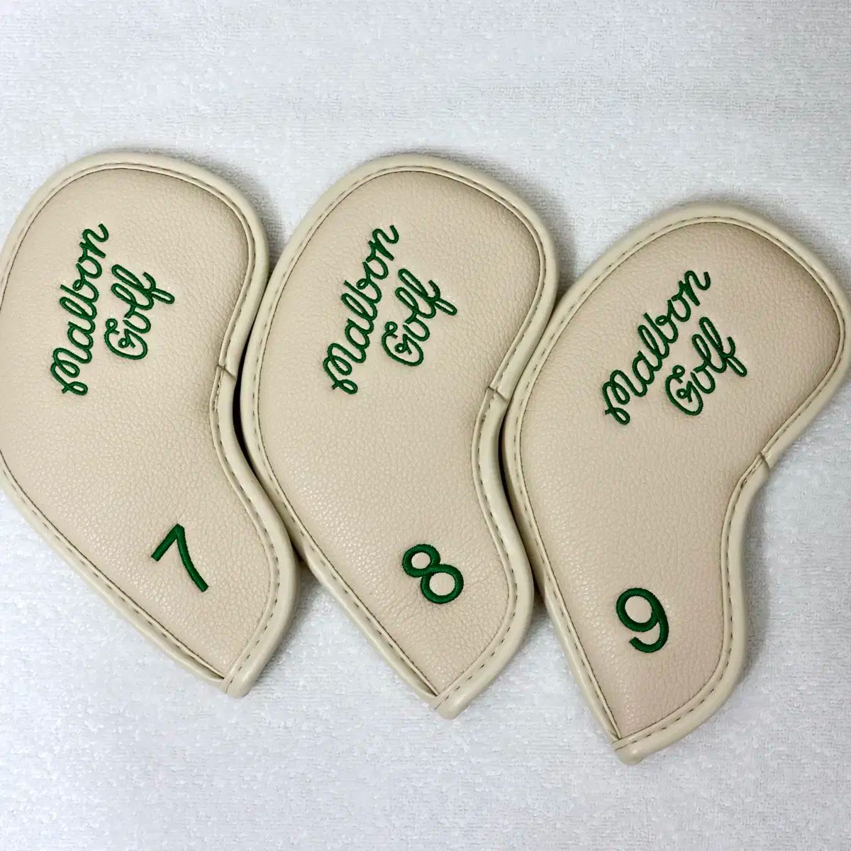 MALBON GOLF マルボンゴルフ ゴルフ アイアンカバー 10p セット マグネットバージョン ベージュ