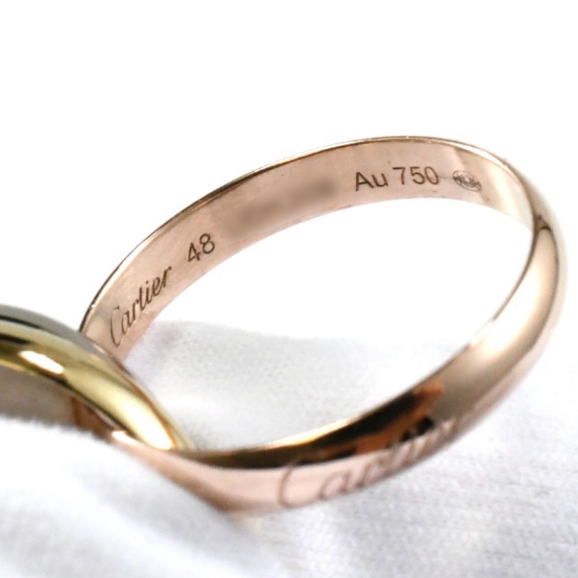 正規品カルティエトリニティリング46 3連