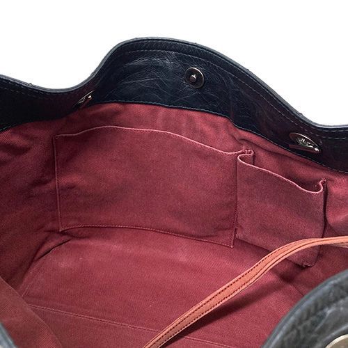 CHANEL　ヴィンテージカーフレザーバック シャネル ヴィンテージカーフ トートバッグ 黒 ソフトレザー