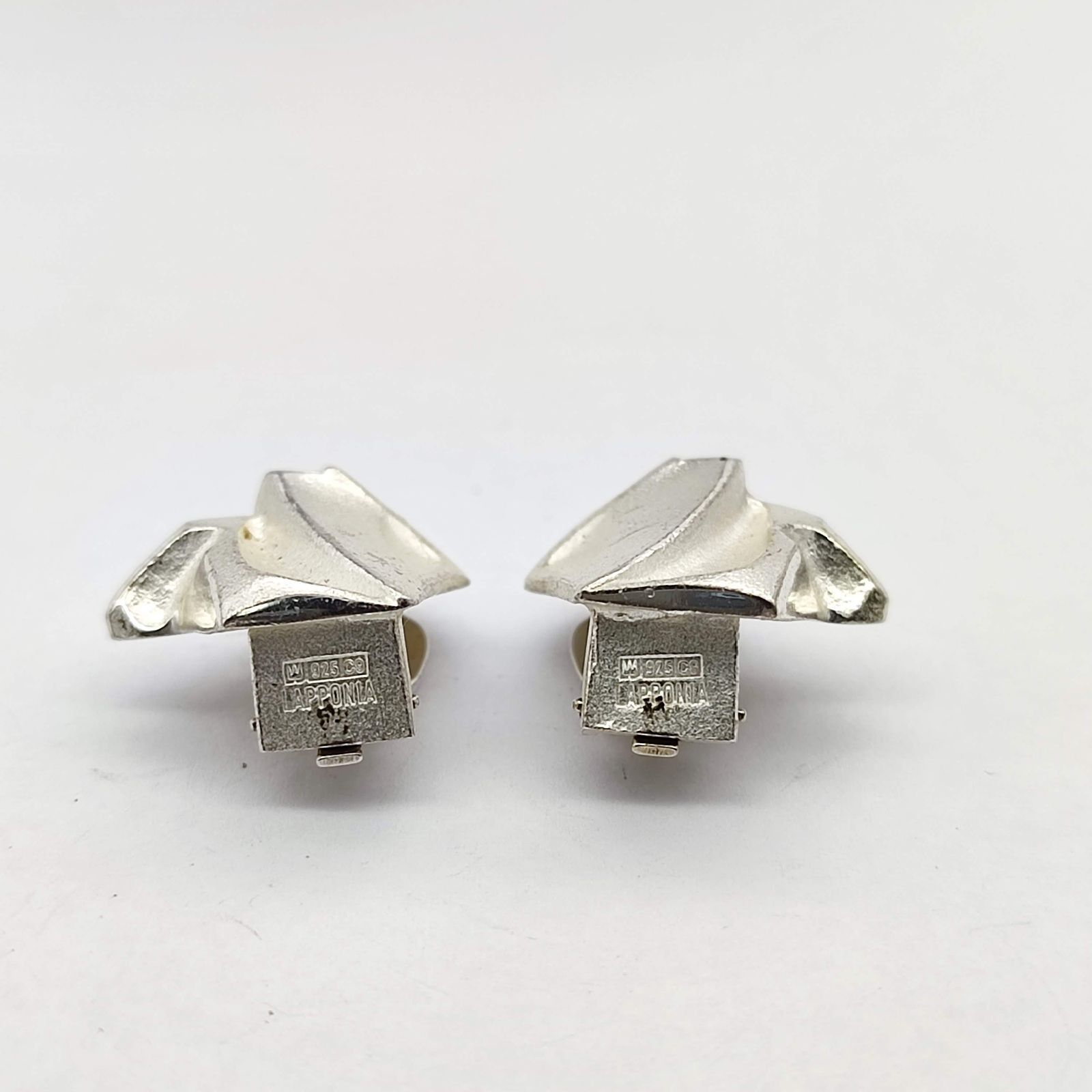 美品】ラポーニア LAPPONIA シルバーデザインイヤリング