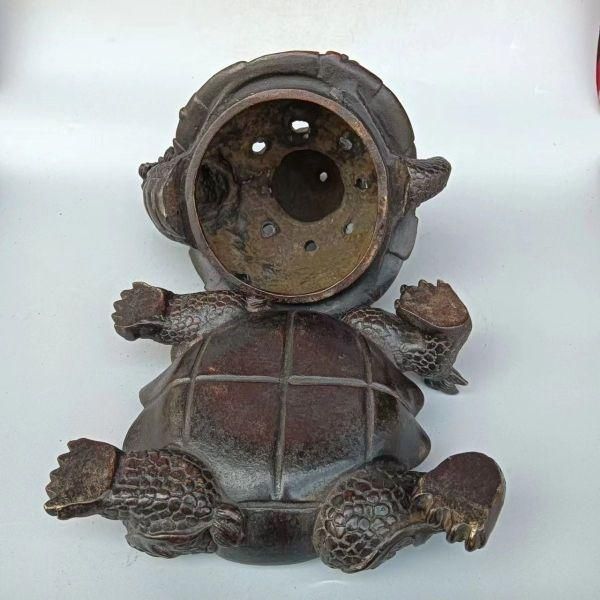 銅器 竜亀薫香炉 茶道具 香道具 工芸品 美術品 置物 銅器 竜亀薫香炉 茶道具 香道具 工芸品 美術品 置物 銅器 竜亀