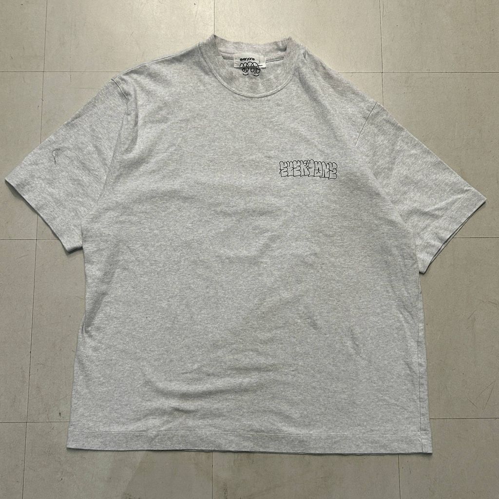everyone エブリワン LOGO PRINT T-SHIRT Tシャツ EV23-CS06 グレー系 size L 中目黒A10