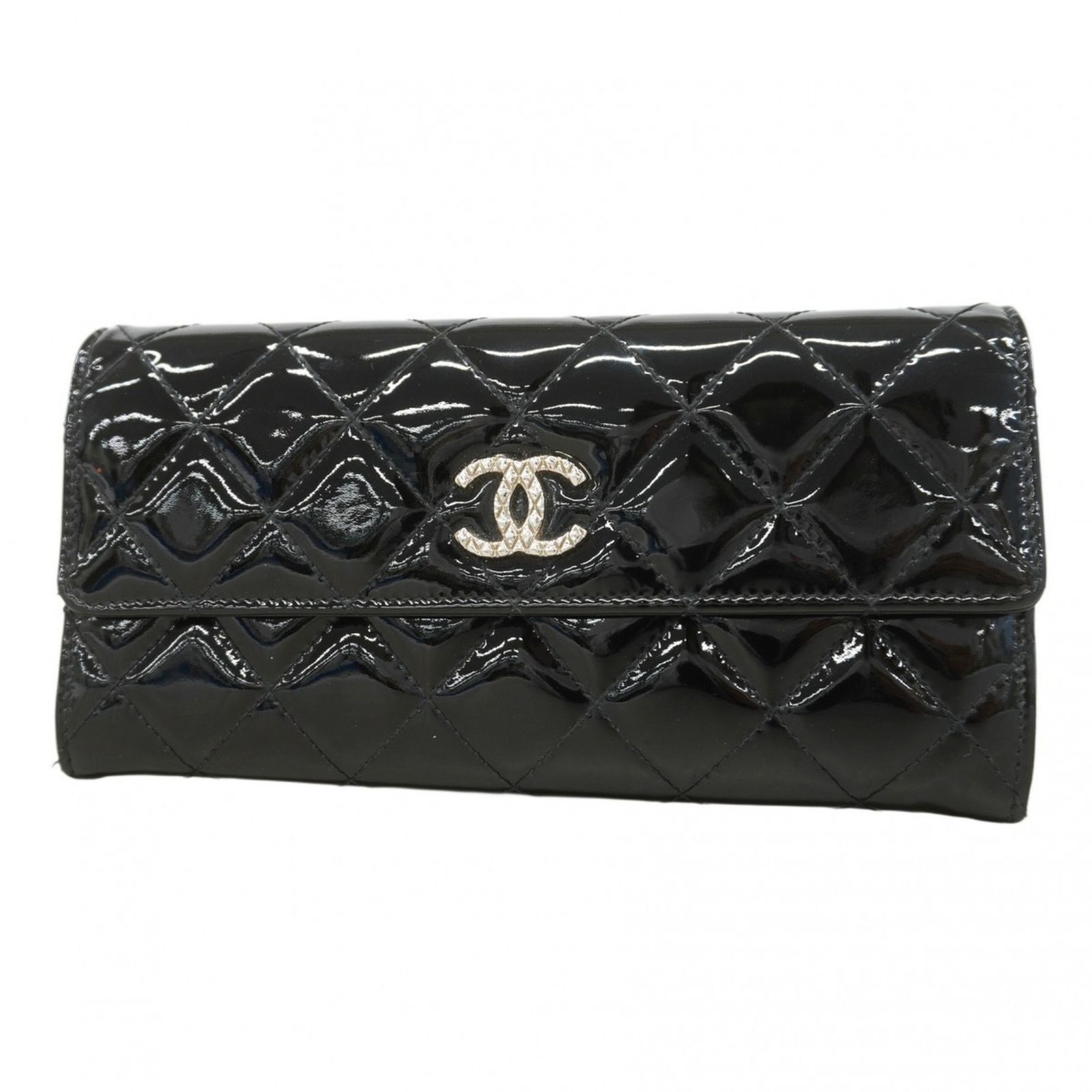 【着後レビューで 送料無料】 シャネル(Chanel) シャネル 長財布 ブリリアント パテントレザー 小物