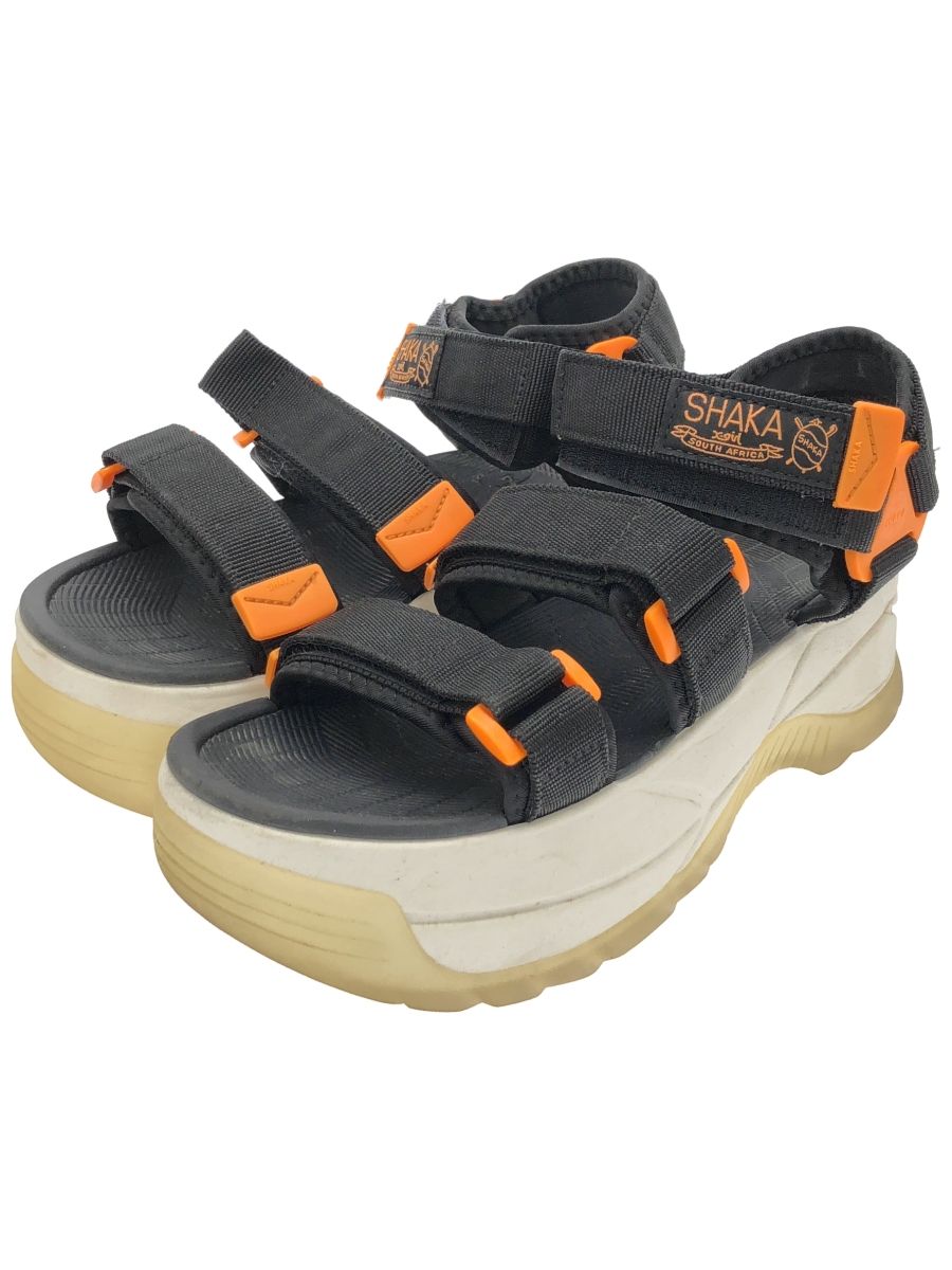 SHAKA シャカ ×X-girl 433114XG NEO BUNGY CHUNKY レディース ブラック×オレンジ 25