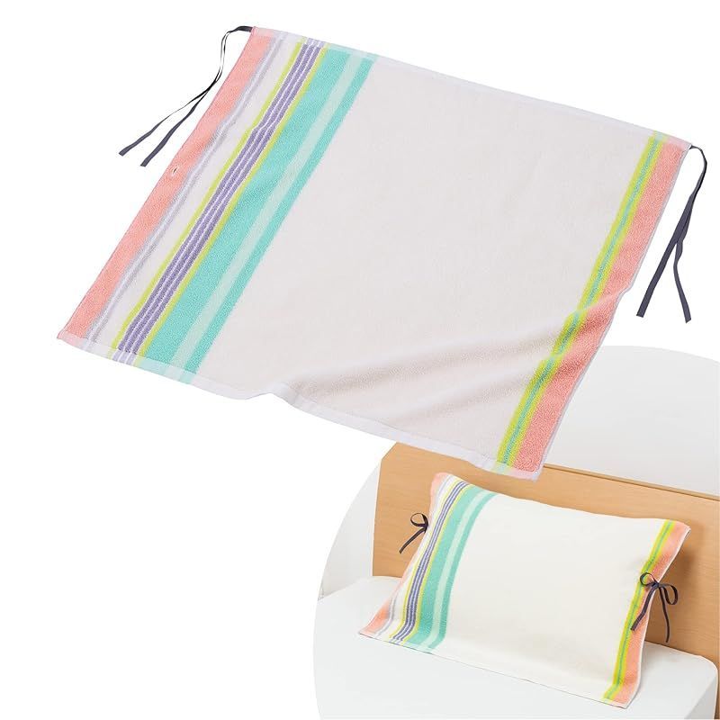 【特価商品】nishikawa 【 西川 】ムースパフ ピロータオル 枕カバー パイル地 65X65cm 洗える 綿100% 洗うたびふっくら 独自のパフィールコットンで しっかり吸水 ふんわりやわらか 日本製 今治