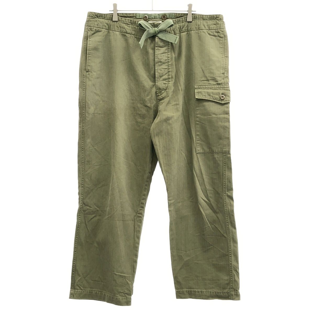 chimala チマラ 17AW コットンヘリンボーンワイドカーゴパンツ 17030450005330 カーキ系 M