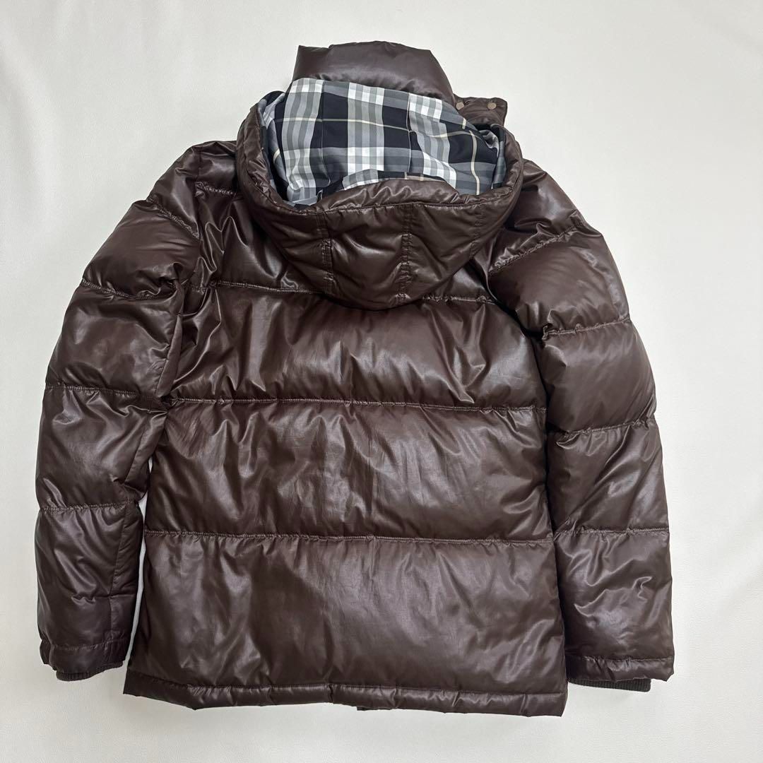 バーバリーブルーレーベル　フード　フーディー　ダウンジャケット　M バーバリーブルーレーベル フード フーディー ダウンジャケット
