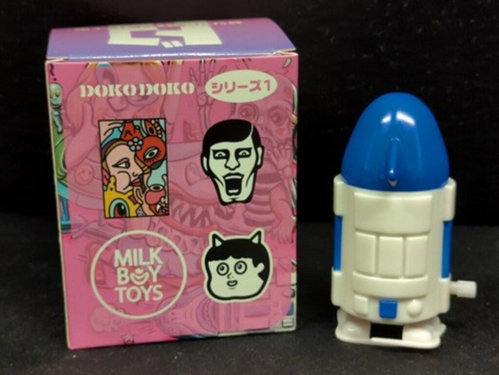 BLACKPEARLS ドコドコ ゼンマイ式 ソフビ人形 HAPY