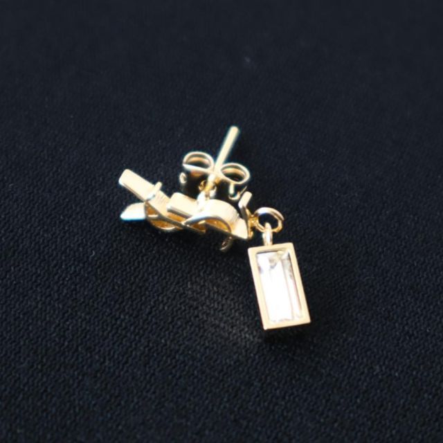 サンローラン ピアス レディース ゴールド YSL モノグラム 片耳