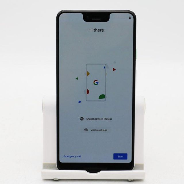 Google Pixel 3XL G013D Clearly White SIMフリー 元箱あり 中古良品