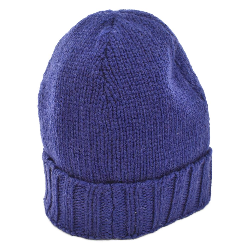 GUCCI ネイビー ニット帽 GUCCI 美品▽GUCCI グッチ 602886 GG LOGO KNIT BAENIE ウール