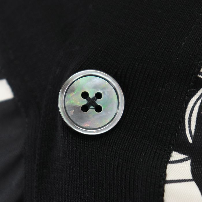 新品同様】HERMES エルメス カーディガン 2023AW ツイルレーヌ シルク  